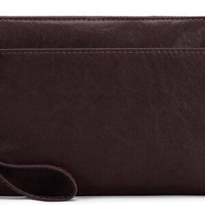 Genuine Leather Wristlet Clutch Wallet Purses with RFID Blocking, Small Crossbod